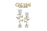 Maison Couture - Set 2 Đế Nến Pha Lê Aurum Branche Spéciale Édition H33/40-CẬU HAI HOME DECOR