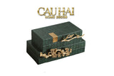 Maison Couture - Set 2 Hộp Trang Sức Emerald Dynasty Jardin-HỘP TRANG SỨC-CẬU HAI HOME DECOR