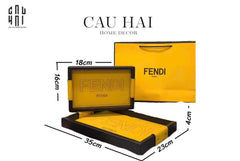 Maison Couture - Set 2 Khay Da Chữ Nhật Atélier Allure Fancy By F.D-CẬU HAI HOME DECOR