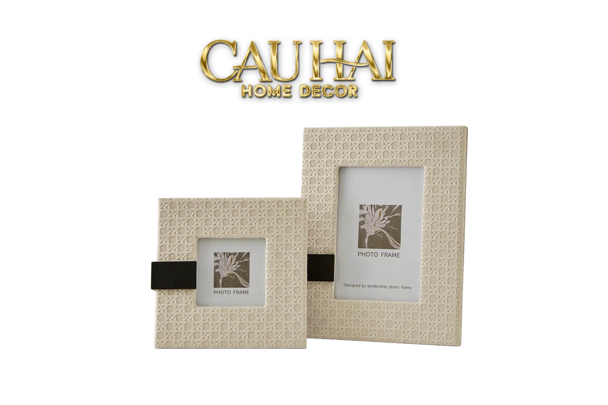 Maison Couture - Set 2 Khung Ảnh White Pearl Cannage - CẬU HAI HOME DECOR