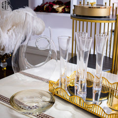 Maison Couture - Set 2 Ly Champagne Thuỷ Tinh Mint 150ml Cristalleries Glasses 190ml-CẬU HAI HOME DECOR
