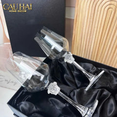 Maison Couture - Set 2 Ly Medusa Firma Lusso 476Ml Vino Rosso Glasses Full Box-CẬU HAI HOME DECOR