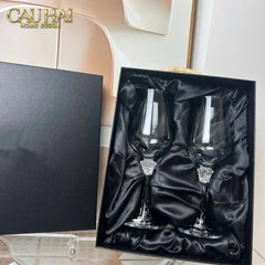 Maison Couture - Set 2 Ly Medusa Firma Lusso 476Ml Vino Rosso Glasses Full Box-CẬU HAI HOME DECOR