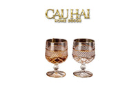 Maison Couture - Set 2 Ly Pha Lê D'Or Walter Goblet Cristalleries Glasses 250Ml-CẬU HAI HOME DECOR