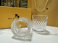 Maison Couture - Set 2 Ly Pha Lê L' Atélier B Class Cristalleries Rock Lowball Glasses 300ml-CẬU HAI HOME DECOR