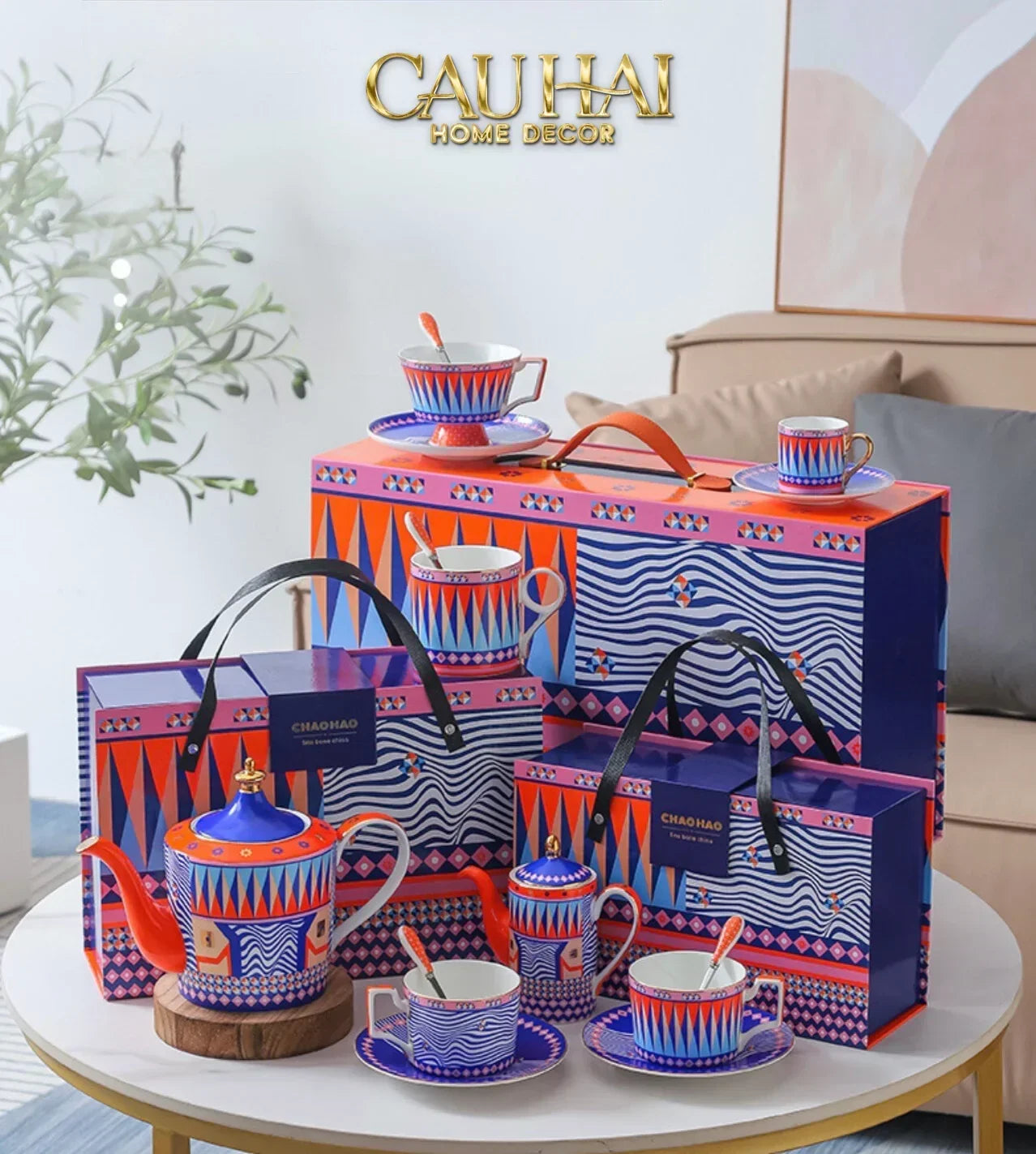 Maison Couture - Set 2 Ly Trà Cà Phê / Prismatique Royale Mug Arlequin 500Ml-CẬU HAI HOME DECOR