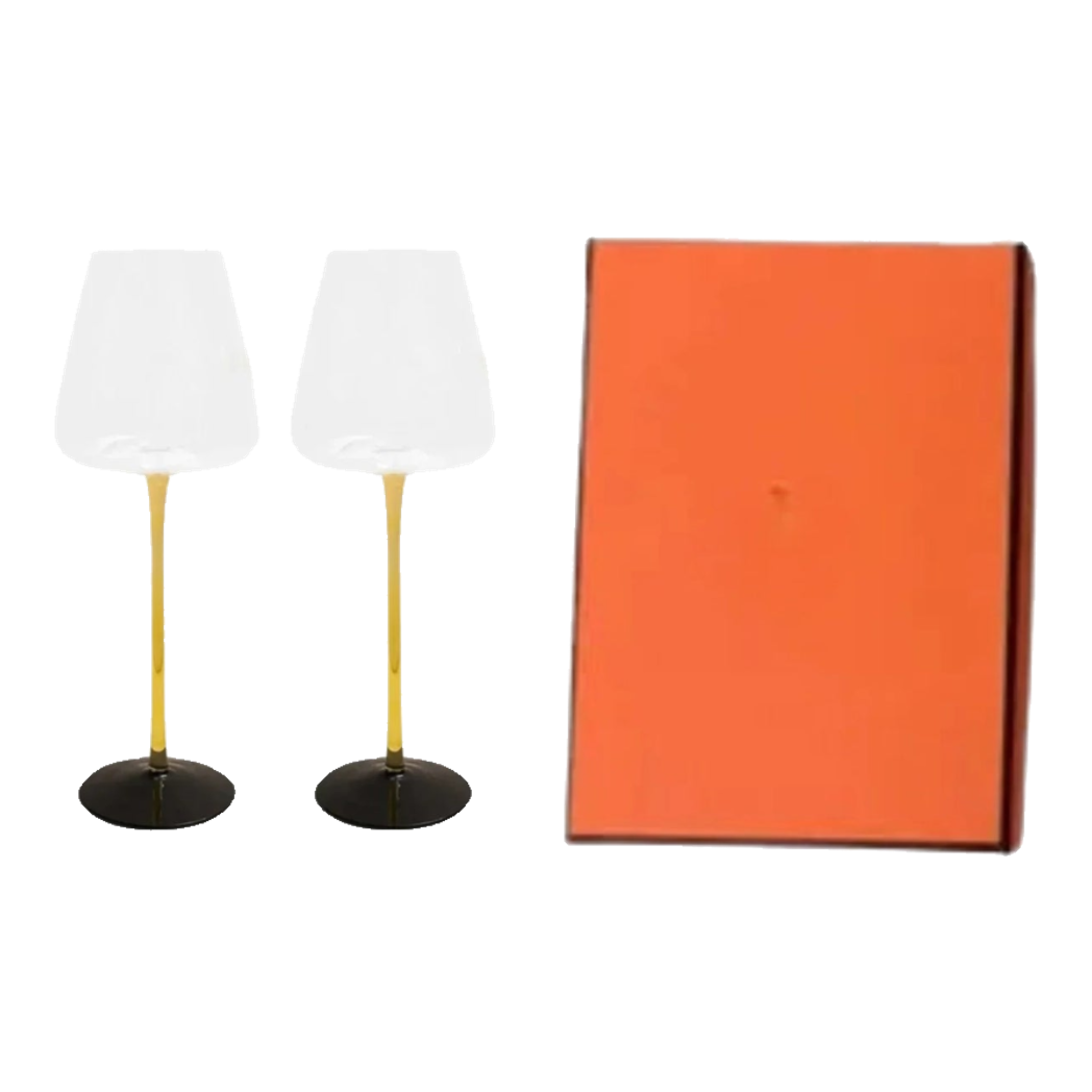 Maison Couture - Set 2 Ly Vang Thuỷ Tinh Privé Lumière Helion Wine Glasses 10x28 550ml-LY THỦY TINH-Đối tác tại Trung Quốc theo từng đơn đặt hàng-CẬU HAI HOME DECOR