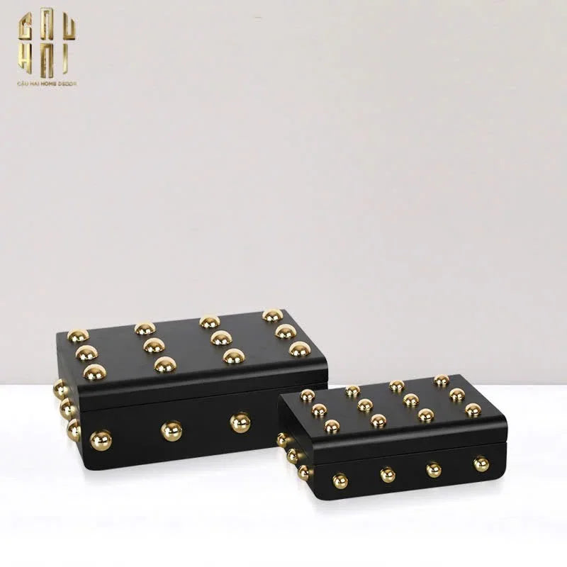 Maison Couture - Set 2 Rương Jewelry Gothic Blackhorn Chest Fw25-CẬU HAI HOME DECOR