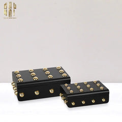 Maison Couture - Set 2 Rương Jewelry Gothic Blackhorn Chest Fw25-CẬU HAI HOME DECOR