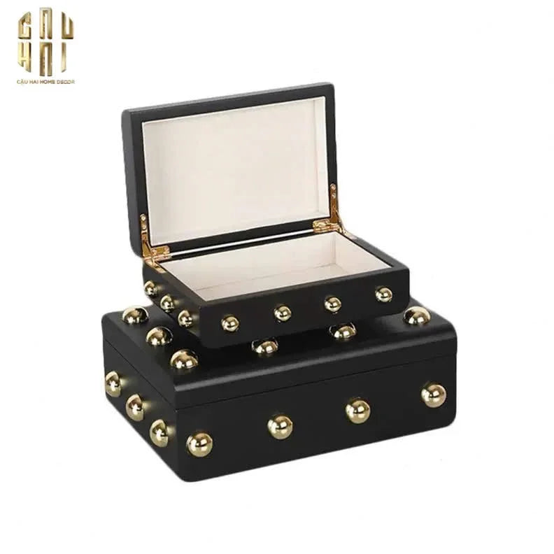 Maison Couture - Set 2 Rương Jewelry Gothic Blackhorn Chest Fw25-CẬU HAI HOME DECOR