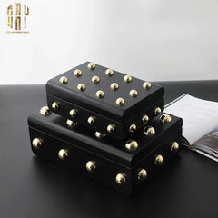 Maison Couture - Set 2 Rương Jewelry Gothic Blackhorn Chest Fw25-CẬU HAI HOME DECOR