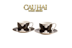 Maison Couture - Set 2 Tách Trà Château Clover Signature - L’Atelier Rayé Tasses & Soucoupes 4pcs-CẬU HAI HOME DECOR
