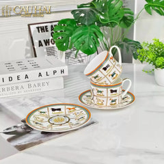Maison Couture - Set 2 Tách Trà H Class Couvertures et Tenues Scarf Équestre-CẬU HAI HOME DECOR
