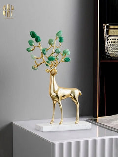 Maison Couture - Set 2 Tượng Hươu Đồng Omega Améthyste Les Sentinelles De La Forêt-CẬU HAI HOME DECOR