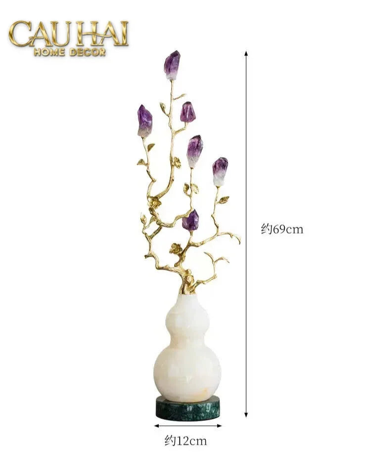 Maison Couture - Set 2 Tượng Hươu Đồng Omega Améthyste Les Sentinelles De La Forêt-CẬU HAI HOME DECOR