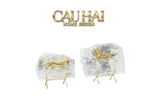 Maison Couture - Set 2 Tượng Ngựa Đồng Đá Thạch Anh Équestre Gilded Hidden Stallion Grande Quartz-TƯỢNG TRANG TRÍ-CẬU HAI HOME DECOR