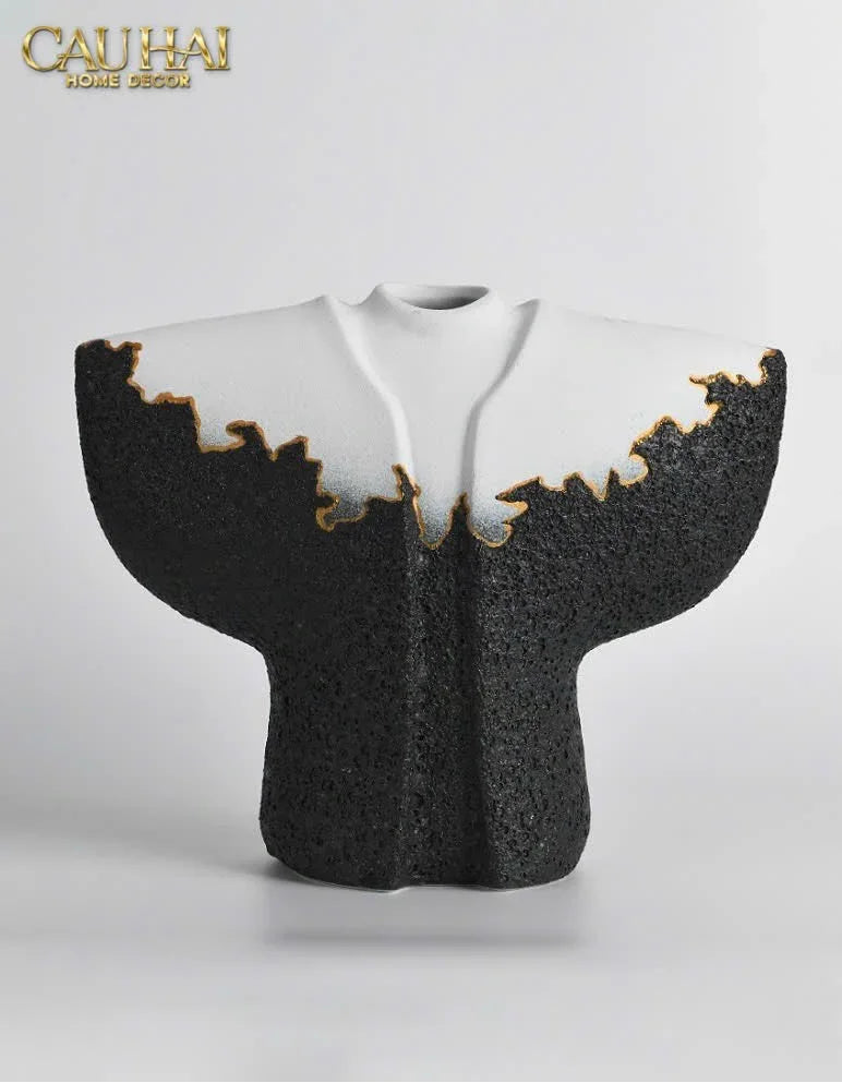 Maison Couture - Set 2 Tượng Quốc Phục Oriental Traditional Costume Lava Mantle H30/35-CẬU HAI HOME DECOR