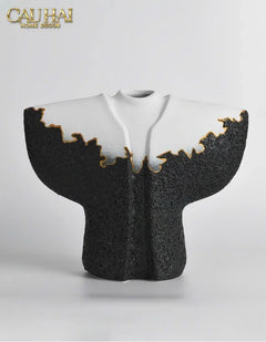 Maison Couture - Set 2 Tượng Quốc Phục Oriental Traditional Costume Lava Mantle H30/35-CẬU HAI HOME DECOR