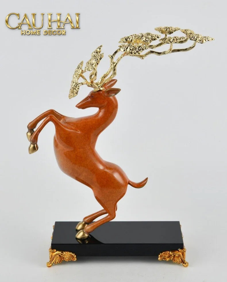 Maison Couture - Set 2 Tượng Thiên Gạc Hươu Les Cerfs Jumeaux à la Ramure Divine 37/44-CẬU HAI HOME DECOR