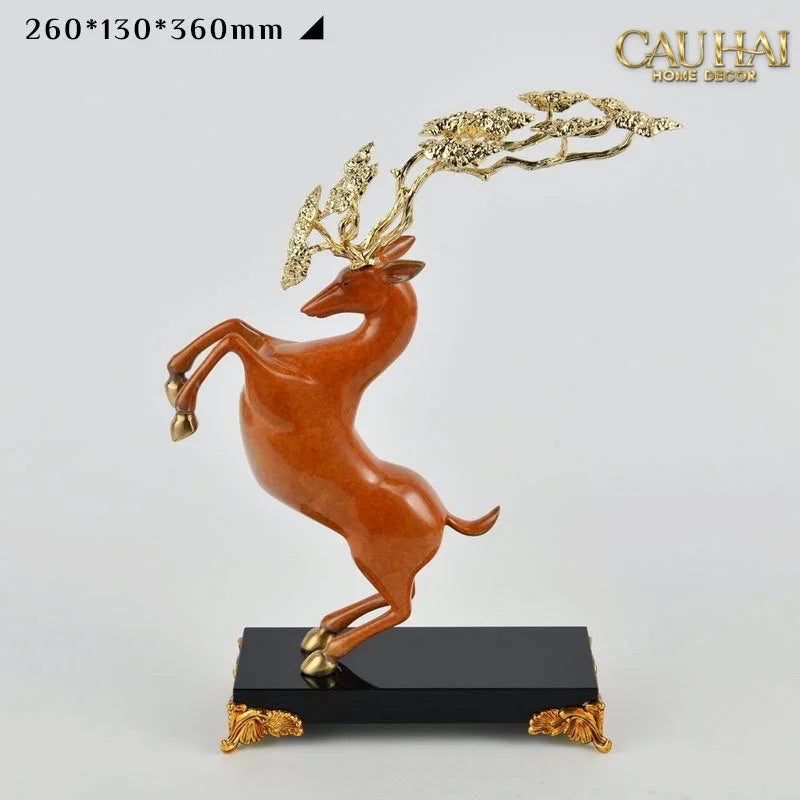 Maison Couture - Set 2 Tượng Thiên Gạc Hươu Les Cerfs Jumeaux à la Ramure Divine 37/44-CẬU HAI HOME DECOR