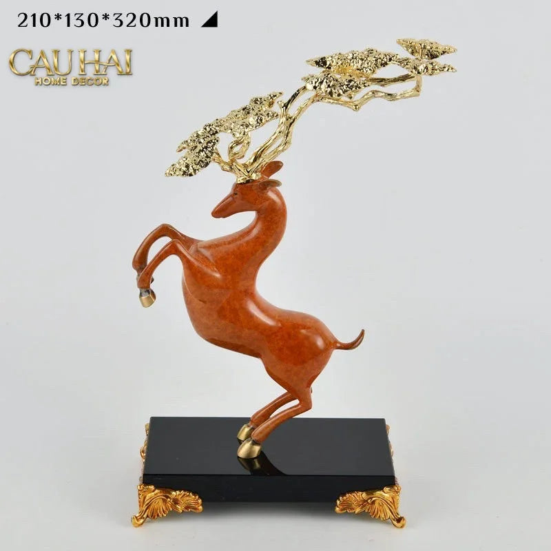 Maison Couture - Set 2 Tượng Thiên Gạc Hươu Les Cerfs Jumeaux à la Ramure Divine 37/44-CẬU HAI HOME DECOR