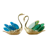 Maison Couture - Set 2 Tượng Thiên Nga Brasson Swan Gemstone - Ligne Cygne D’Amour