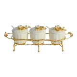 Maison Couture - Set 3 Lọ Gia Vị Golden Brassob Branch Trilogy