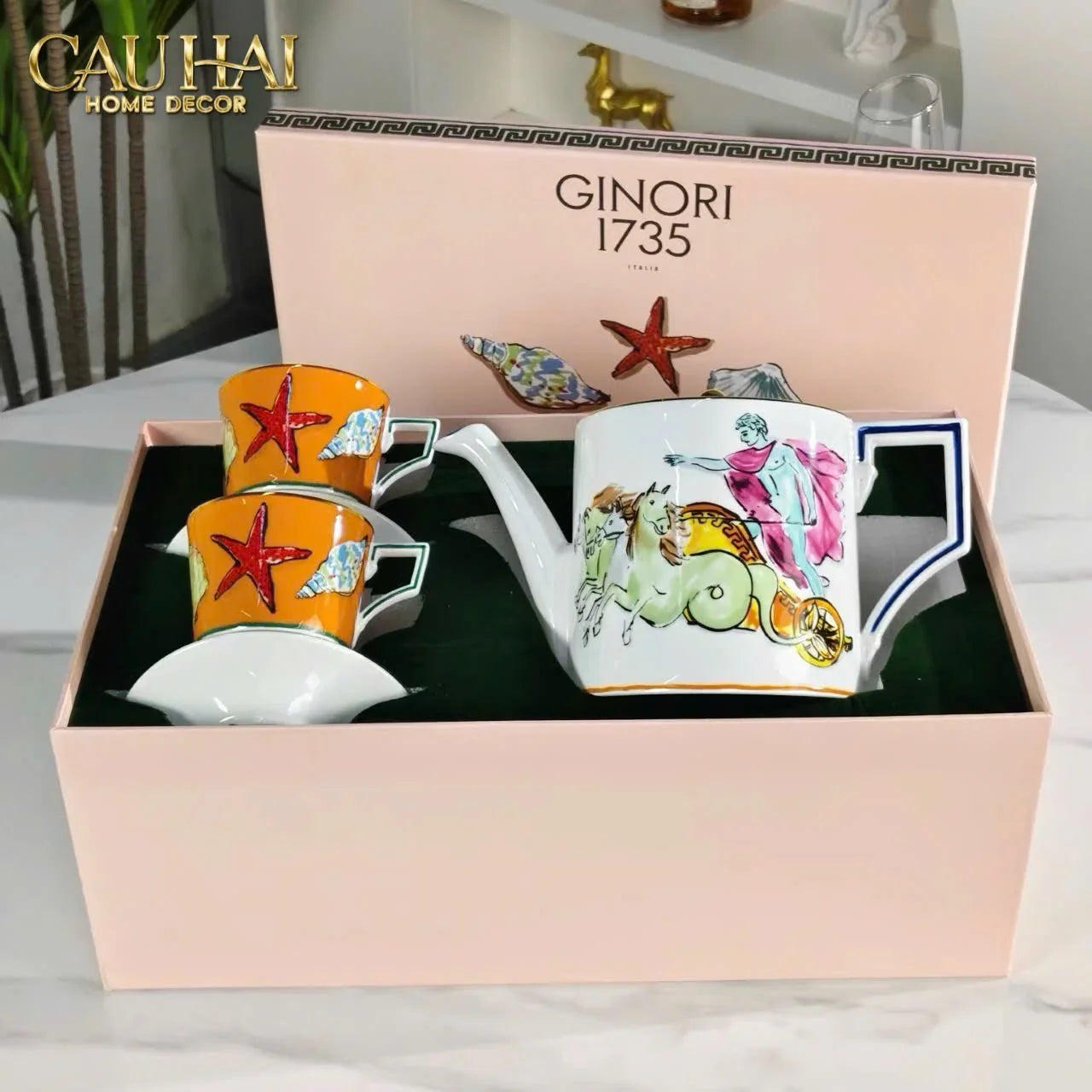 Maison Couture - Set 4 Đĩa Tráng Miệng 20cm Ginori 8" Labirito Héritage Dinner/Desert Plates Set 4pcs-CẬU HAI HOME DECOR