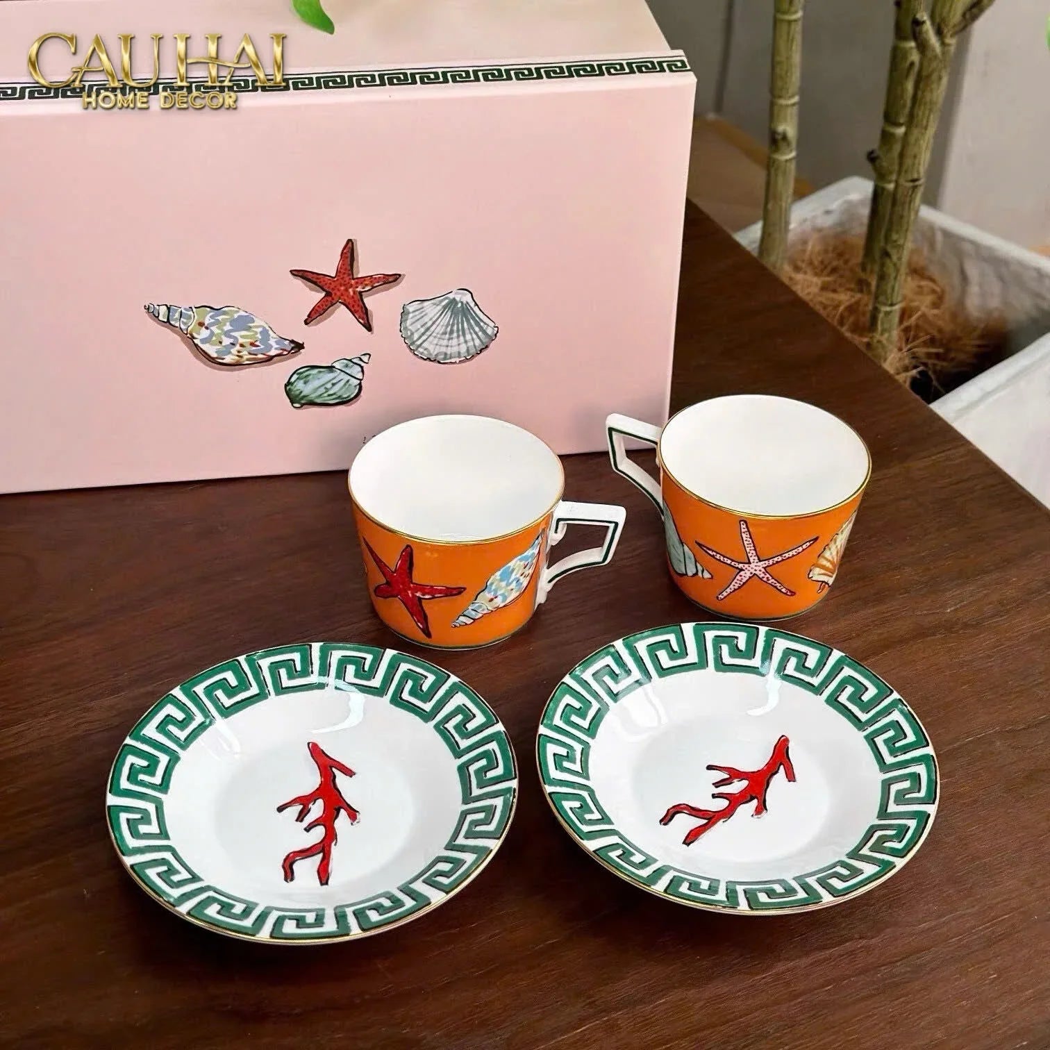 Maison Couture - Set 4 Đĩa Tráng Miệng 20cm Ginori 8" Labirito Héritage Dinner/Desert Plates Set 4pcs-CẬU HAI HOME DECOR