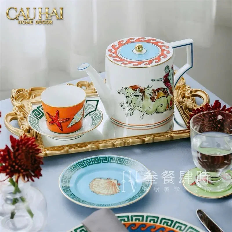 Maison Couture - Set 4 Đĩa Tráng Miệng 20cm Ginori 8" Labirito Héritage Dinner/Desert Plates Set 4pcs-CẬU HAI HOME DECOR
