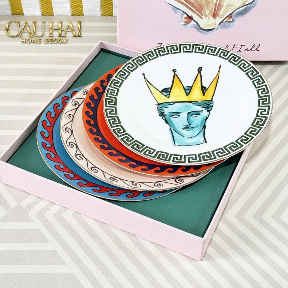 Maison Couture - Set 4 Đĩa Tráng Miệng 20cm Ginori 8" Labirito Héritage Dinner/Desert Plates Set 4pcs-CẬU HAI HOME DECOR