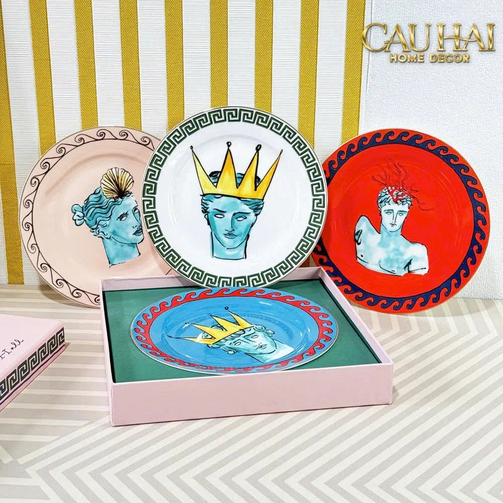Maison Couture - Set 4 Đĩa Tráng Miệng 20cm Ginori 8" Labirito Héritage Dinner/Desert Plates Set 4pcs-CẬU HAI HOME DECOR
