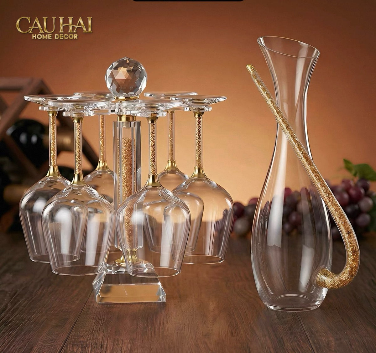 Giá Treo Ly Cyan Cristalleries Rack-LY THỦY TINH-CẬU HAI HOME DECOR