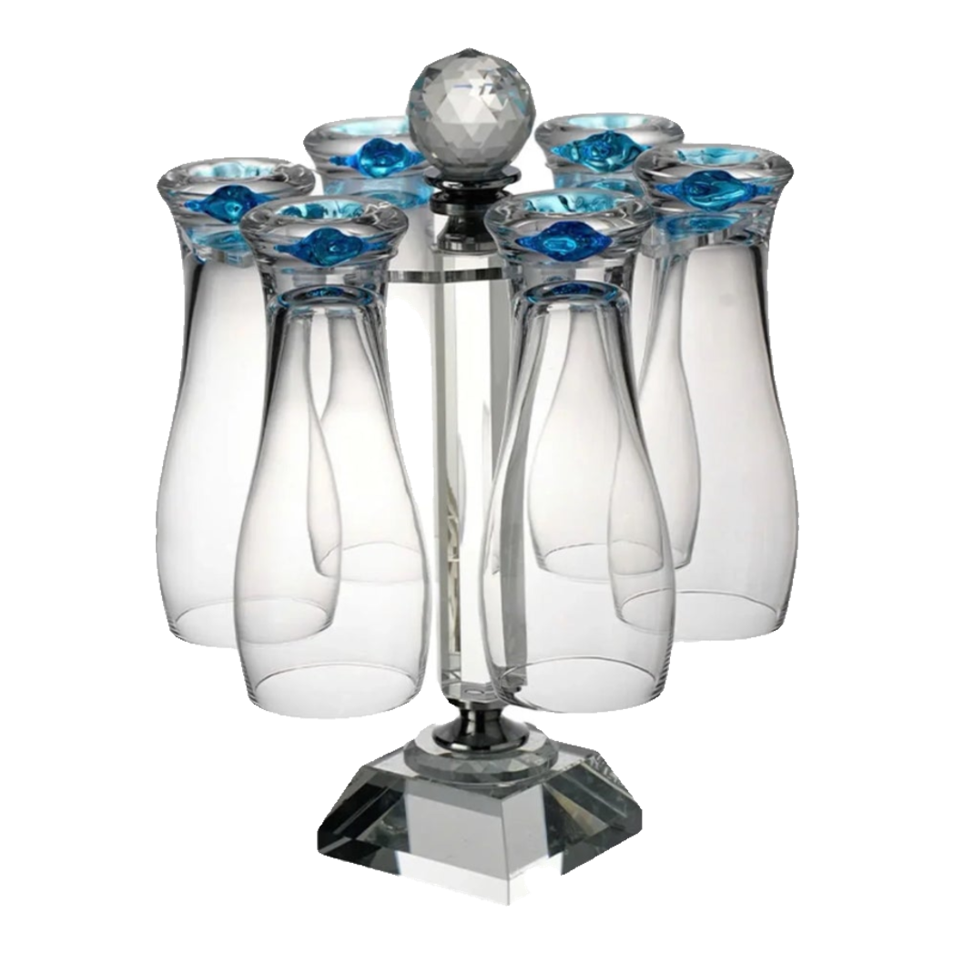 Maison Couture - Set 6 Ly Bia Thuỷ Tinh  Oceanami  & Cristalleries  Stemware Rack 320Ml