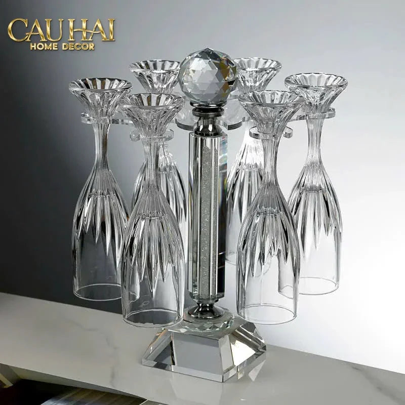 Maison Couture - Set 6 Ly Pha Lê Champane Facetté Éclat Cristalleries Champagne Glasses 170ml-CẬU HAI HOME DECOR