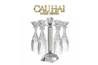 Maison Couture - Set 6 Ly Pha Lê Champane Facetté Éclat Cristalleries Champagne Glasses 170ml-CẬU HAI HOME DECOR