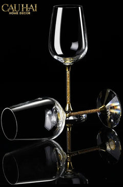Maison Couture - Set Bình Decanter Ritz - Carlton Leather Box 8 Ly 430Ml-CẬU HAI HOME DECOR