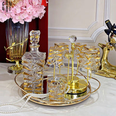 Maison Couture - Set Bình Rượu Whiskey Pha Lê Glorious Diamant Facetté-CẬU HAI HOME DECOR