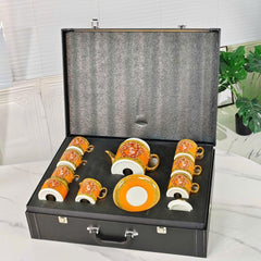 Maison Couture - Set Bình Trà 15 Món V Class Medusa Amplified Coin - Burnt Orange Édition 15pcs-CẬU HAI HOME DECOR