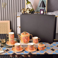 Maison Couture - Set Bình Trà 15 Món V Class Medusa Amplified Coin - Burnt Orange Édition 15pcs-CẬU HAI HOME DECOR