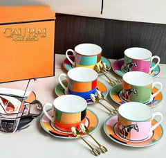 Maison Couture - Set Bình trà 6 tách H Class Signature Serpentine Équestre 13pcs Tea Set-CẬU HAI HOME DECOR