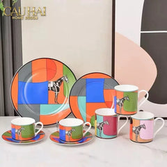 Maison Couture - Set Bình trà 6 tách H Class Signature Serpentine Équestre 13pcs Tea Set-CẬU HAI HOME DECOR