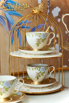 Maison Couture - Set Bình Trà 6 Tách Hoàng Kim Hưng Vượng Oriental Héritage Tea Set 15pcs-CẬU HAI HOME DECOR