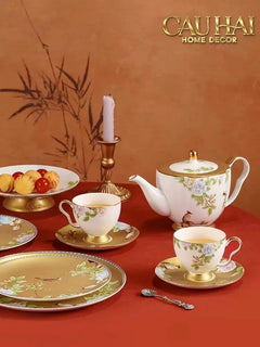 Maison Couture - Set Bình Trà 6 Tách Hoàng Kim Hưng Vượng Oriental Héritage Tea Set 15pcs-CẬU HAI HOME DECOR