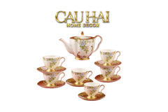 Maison Couture - Set Bình Trà 6 Tách Hoàng Kim Hưng Vượng Oriental Héritage Tea Set 15pcs-CẬU HAI HOME DECOR