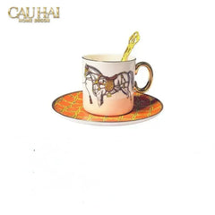 Maison Couture - Set Bình Trà 6 Tách La Selle Royale H Class Tea Set Orange Harnais 19pcs-CẬU HAI HOME DECOR