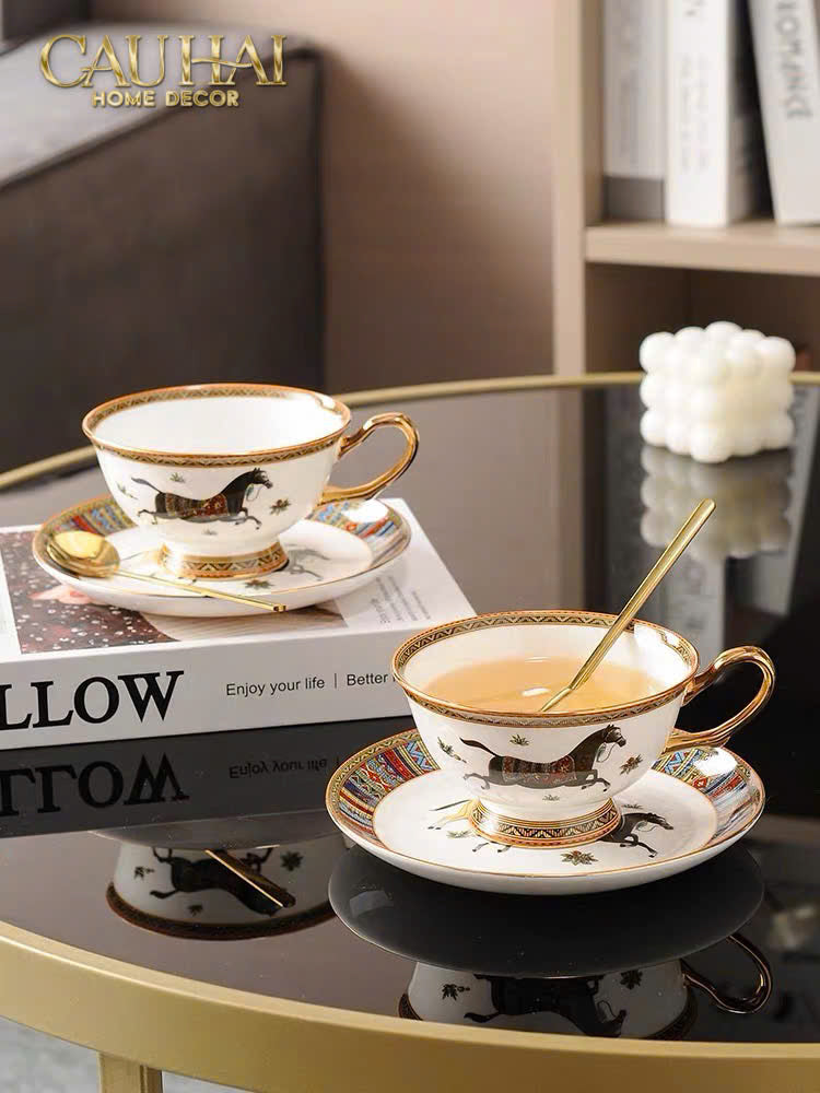 Maison Couture - Set Bình Trà Cà Phê Oriental Équestre Héritage Tea & Coffee Set | 15pcs - CẬU HAI HOME DECOR
