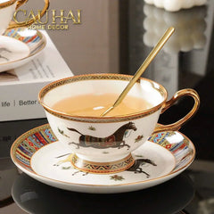 Maison Couture - Set Bình Trà Cà Phê Oriental Équestre Héritage Tea & Coffee Set | 15pcs-CẬU HAI HOME DECOR