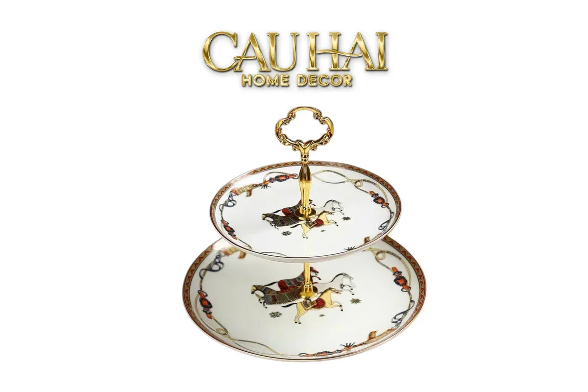 Maison Couture - Set Bình Trà H Class Legacy Équestre Héritage Harnais · Théière Ronde 15Pcs Tea Set-CẬU HAI HOME DECOR