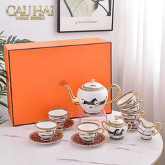 Maison Couture - Set Bình Trà H Class Legacy Équestre Héritage Harnais · Théière Ronde 15Pcs Tea Set-CẬU HAI HOME DECOR